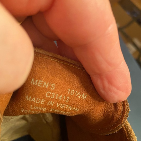 Cole Haan Moc Toe Chukka Ankle Boots Mens Size 9.5 Sand Tan Suede Cork Heel - Picture 6 of 6